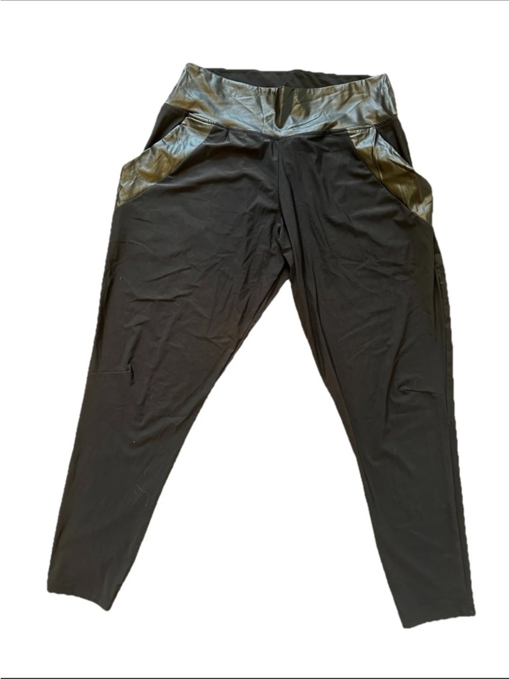 NWT Perff Studio Portugal Luxe Black Tapered Pants - S
